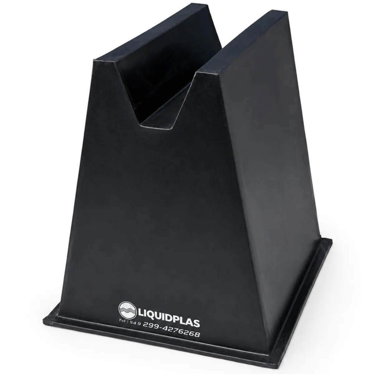 Caballete soporte para caños negro
